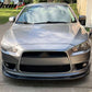 2009-2015 Mitsubishi Lancer CS Unpainted Black Front Bumper Lip PU