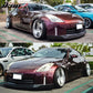2003-2005 Nissan 350Z ING-S Style Unpainted Black Front Bumper Lip PU