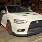 2009-2014 Lancer Ralliart CS Style Front Lip Bumper Lower Spoiler PU