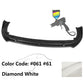 2018-2020 Toyota Camry XLE LE V2 Style Painted Front Bumper Lip PP 3PC