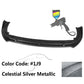 2018-2020 Toyota Camry XLE LE V2 Style Painted Front Bumper Lip PP 3PC