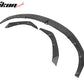 2021-2025 Tesla Model S Gloss Black V Front Bumper Lip Carbon Fiber