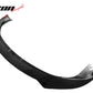 2021-2025 Tesla Model S Track Pack Style Front Bumper Lip Gloss Black
