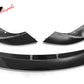 2021-2025 Tesla Model S Track Pack Style Front Bumper Lip Gloss Black