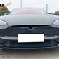 2021-2025 Tesla Model S Track Pack Style Front Bumper Lip Gloss Black
