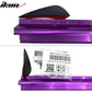 Universal 4PC Black Carbon Fiber Print Front Lip Splitter Canards Fin