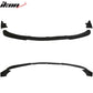Universal IKON Style Unpainted 3PCS Front Lip Splitter Spoiler PU