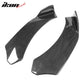 Universal 2PC Carbon Fiber Print Front Bumper Lip Splitter