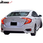 2016-2021 Honda Civic Sedan HF-P Style Rear Bumper Lip Splitter PP