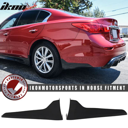 2014-2023 Infiniti Q50 Rear Apron Bumper Lip Mud Flaps Trim ABS