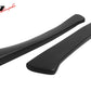 Universal 13" x 2" Rear Lip Side Corner Aprons Canard Caps Black