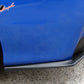 Universal 14" x 7" DT Style Rear Lip Side Corner Aprons Canard Cap PU