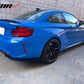 2016-2022 BMW F87 M2 Rear Bumper Lip Aprons Unpainted Black PU