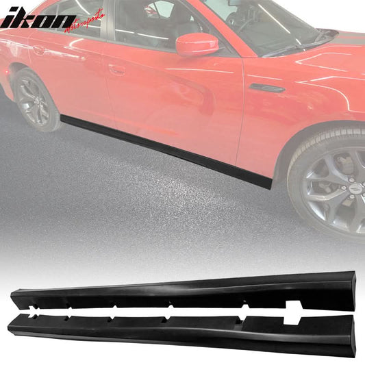 2011-2023 Dodge Charger SRT Style Unpainted Side Skirts Rocker Panels