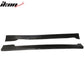 1996-2000 Honda Civic Coupe CS Style Unpainted Black Side Skirts PU