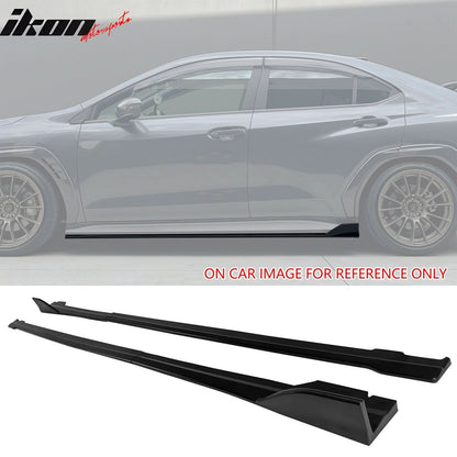 2022-2025Â SubaruÂ WRX D Style Matte Black Side Skirts Extensions 4PCS