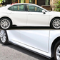 2018-2024 Toyota Camry Matte Black Side Skirt & CF Print Rocker Panel