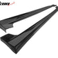 2019-2025 Toyota Corolla M Style Matte Black Side Skirts Rocker Pannel