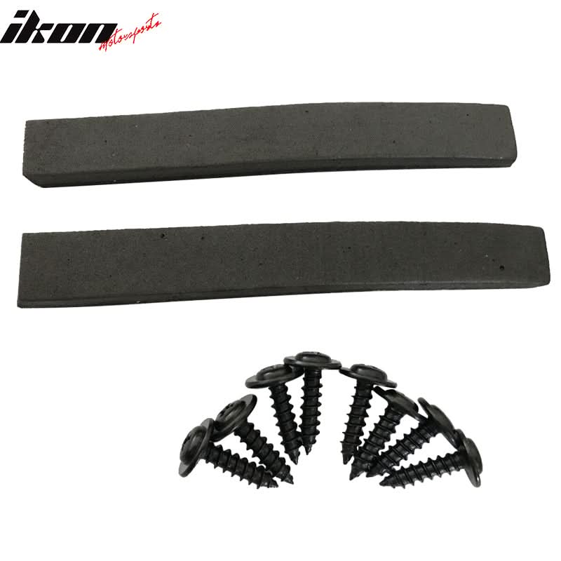 Fits 04-10 BMW E60 Carbon Texture Side Skirts Ext Flat Bottom Line Lip