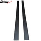 Fits 14-19infiniti Q50 Carbon Texture Side Skirts Ext Bottom Line Lip