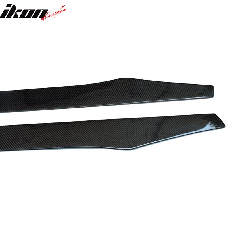 Universal 79.5" Carbon Fiber Add On Flat Bottom Side Skirt Extension