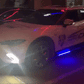 Universal 77.5" Type 1 Side Skirts Lighting Step Extension Aluminum