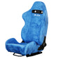 Miami Blue Universal Adjustable Black Luxury Racing SR3 Style Alcantara Seat