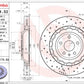 Brembo OE Brembo 15-18 Porsche Macan Front Grooved UV Coated Rotor 09.D174.53