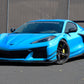 Chevrolet Corvette C8 Z06/ E Ray/ ZR1/ Grand Sport Carbon Fiber Side Rocker Extensions/ Side Skirts