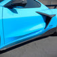 Chevrolet Corvette C8 Z06/ E Ray/ ZR1/ Grand Sport Carbon Fiber Side Rocker Extensions/ Side Skirts