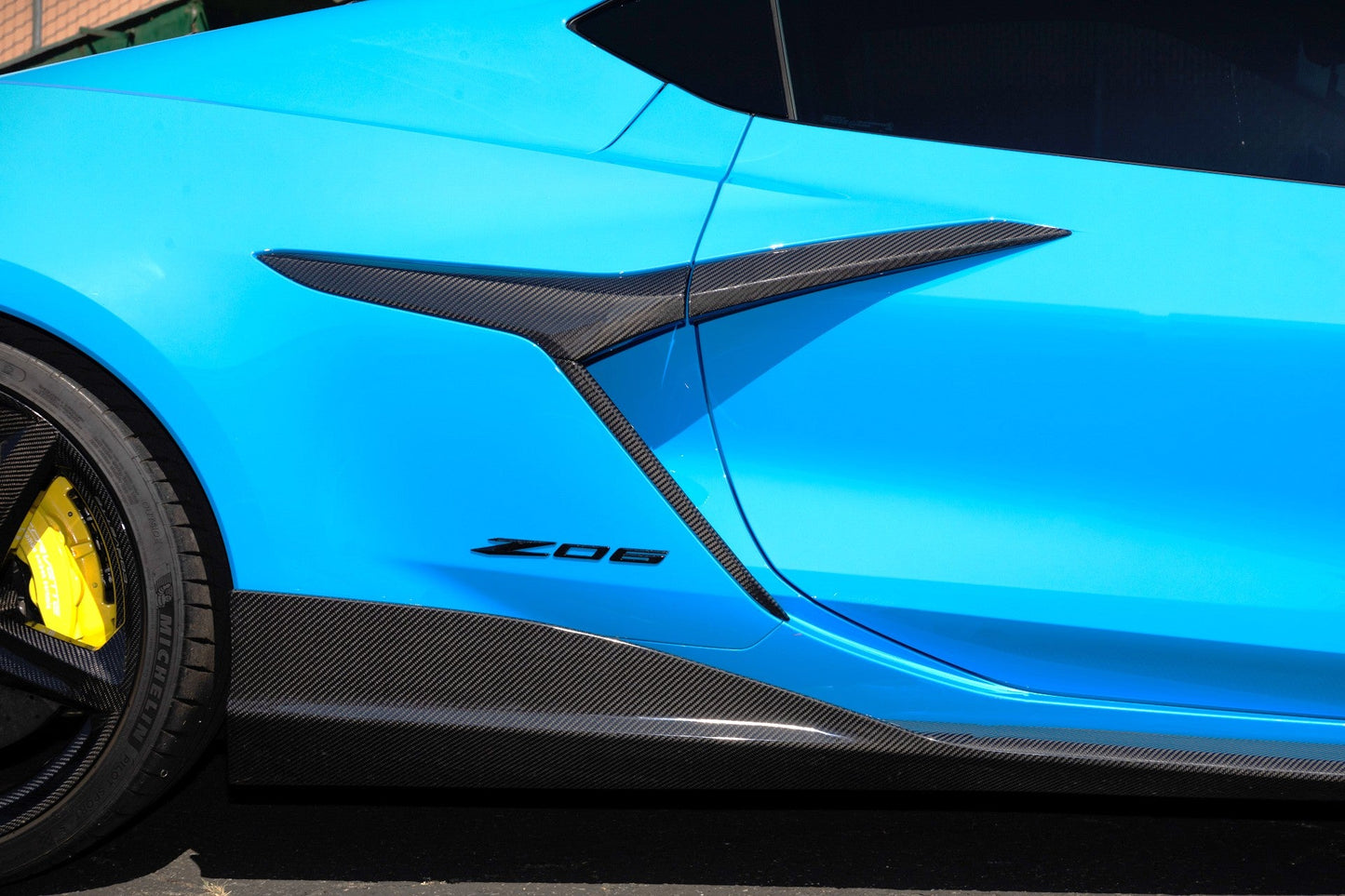 Chevrolet Corvette C8 Z06/ E Ray/ ZR1/ Grand Sport Carbon Fiber Side Rocker Extensions/ Side Skirts