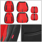 Drive Series Front Row Seat Covers Set - Black/Red