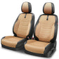 Sport Series Front Row Seat Covers Set - Black/Beige