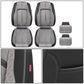 Voris Style Front Row Seat Covers - Black/Grey
