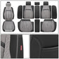 Voris Style Full Set Seat Covers - Black/Grey
