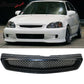 Fits 99-00 Honda Civic T-R Bumper Lip + Grille + Window Visor