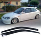 Fits 96-98 Honda Civic TR Front Rear Bumper Lip + Sun Window Visor
