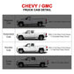 2019-2022 Chevy Silverado Sierra Double Cab 6in SS Side Step Nerf Bars
