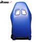 One Pair of Racing Seats Black Blue w/ Slider