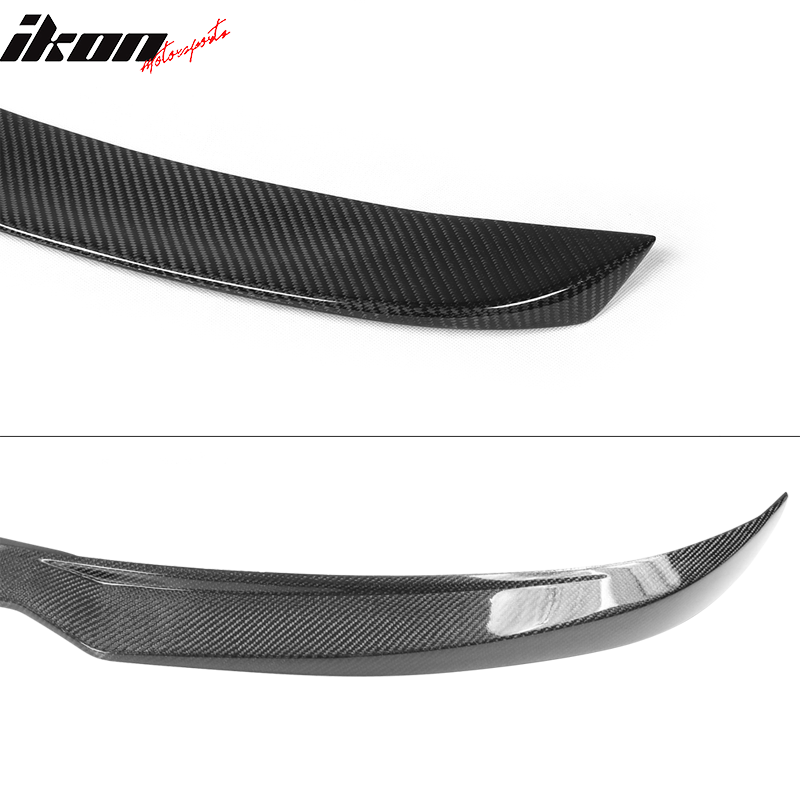 2012-2016 Tesla Model S Front Bumper Lip & OE Trunk Spoiler CF