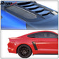 2015-2023 Ford Mustang Coupe Matte Black Rear Side Window Louver ABS