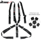 Universal Brown Racing Seat with Dual Slider 5 Point Cam-lock Belt PU