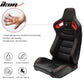 Universal Racing Seat Dual Slider 5 Point Cam-lock Belt PU Carbon