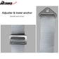Universal White Bucket Racing Seat Dual Slider Buckle Belt Gray PU