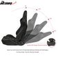 Universal Racing Seat Yellow Plaid Dual Slider Buckle Belt PU Carbon