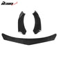 Honda Civic 62"-66" 3PCS B Style Black Front Lip with Strut Rods