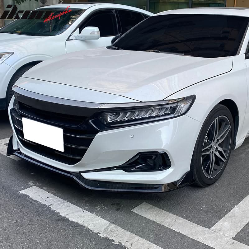 2021-2022 Honda Accord IKON V4 3PCS Front Bumper Lip PP