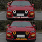 2018-2023 Ford Mustang GT500 Style Front Bumper Cover Lip LED Grille