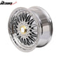 (2) 18X8.0 +35 5X114.3 / 5X120 Step Lip Deep Dish Mesh Wheels Rims