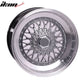 (4) 17X8.5 +25 5X100 / 5X114.3 Step Lip Deep Dish Mesh Wheels Rims